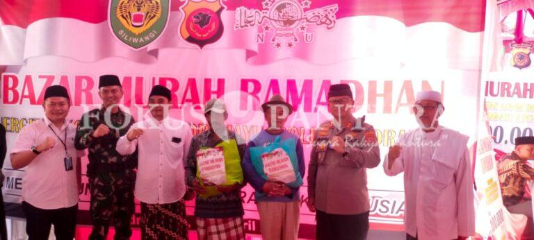 Bangun Sinergitas, TNI/Polri dan NU Indramayu Gelar Bazar Murah Ramadhan