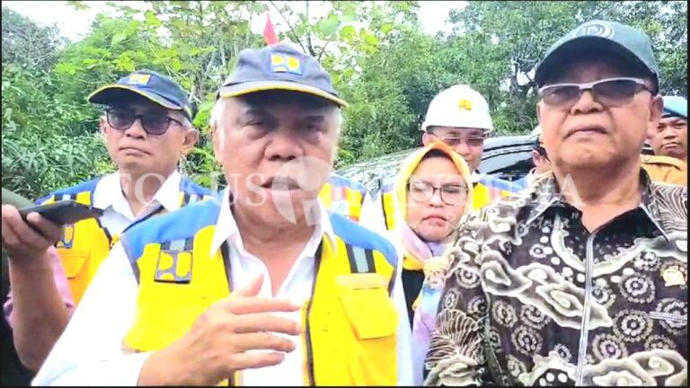 Kementrian PUPR,  M. Basuki Hadimuljono Resmikan Jembatan Gantung Desa Baleraja