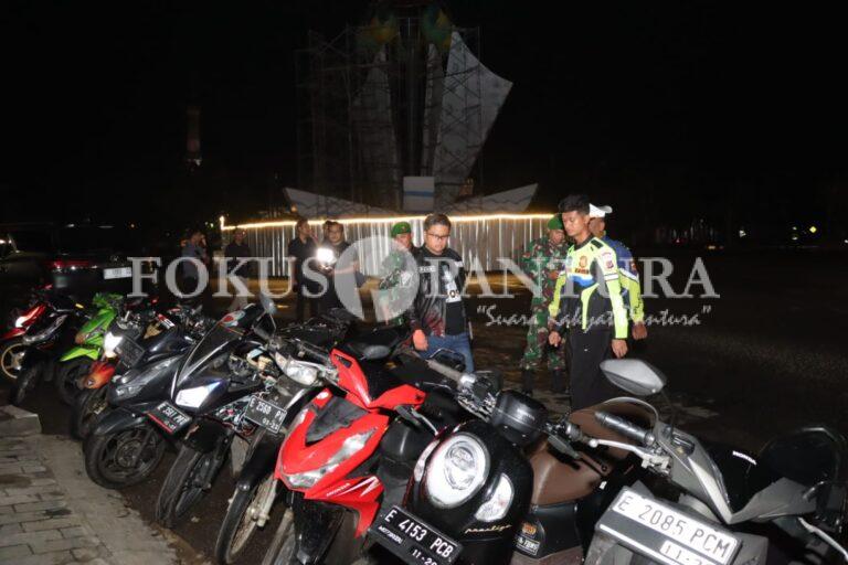 Polres Indramayu dan Kodim 0616/Indramayu Lakukan Patroli Skala Besar, 10 Kendaraan Terjaring Razia Knalpot Brong