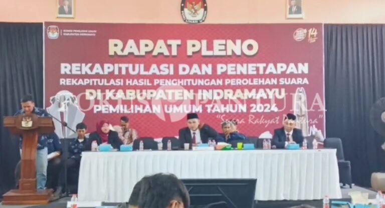 Rapat Pleno KPU Kabupaten Indramayu Digelar, Satu PPK Belum Kirim Logistik Pemilu