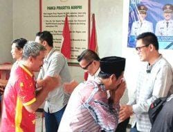 Perkuat Sinergitas Lintas Sektoral, Pemcam Sukra Gelar Halal Bihalal